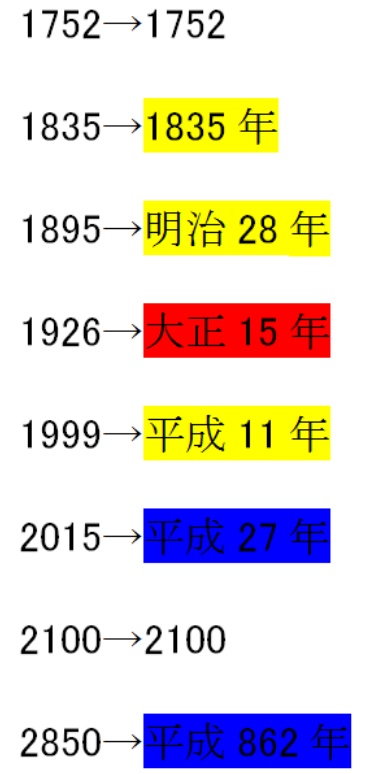 27 年 西暦 平成 平成・西暦早見表